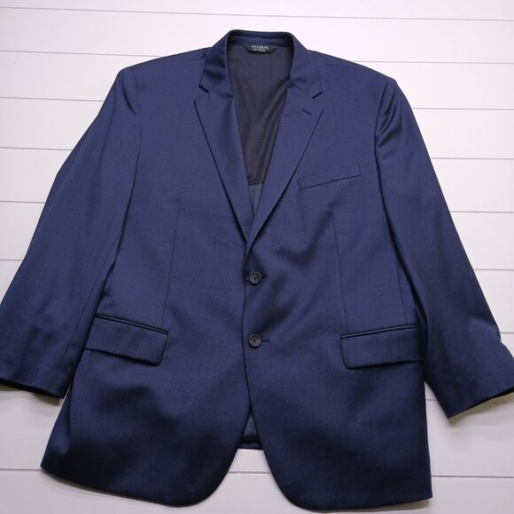 Jos. A. Bank Navy TravelTech Slim Fit Wool Blazer 48R - Picture 2 of 10